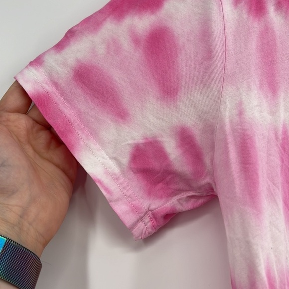 DEREK LAM 10 CROSBY
Pleated tie-dyed cotton-jersey T-shirt size small pink - Picture 3 of 8